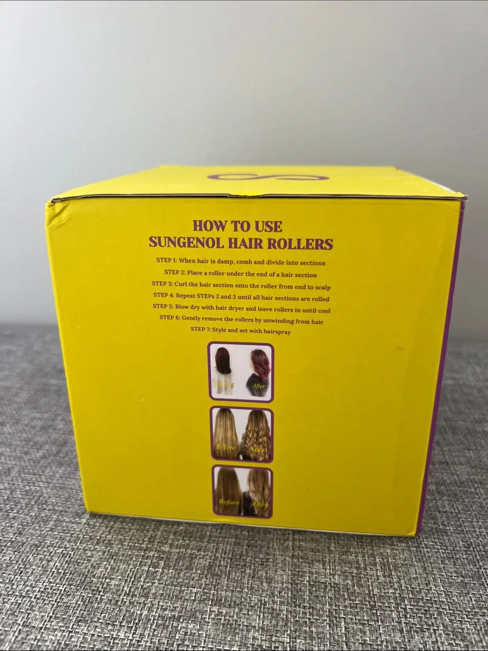 Sungenol Black Hair Rollers - 16 pcs
